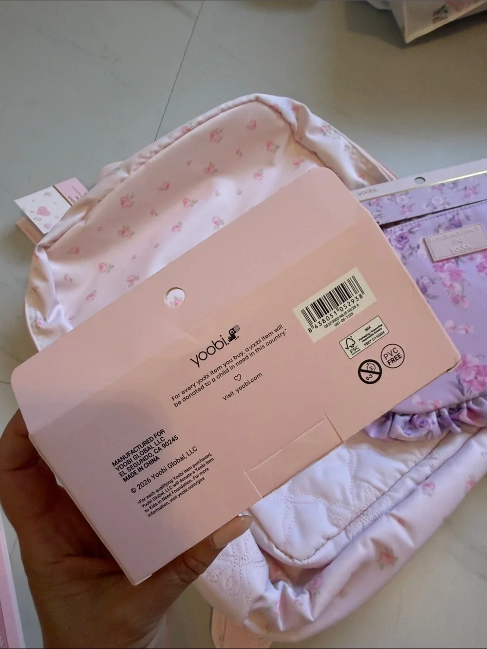 LoveShackFancy x Target Pink Floral Kids Backpack & Matching Stationery Set